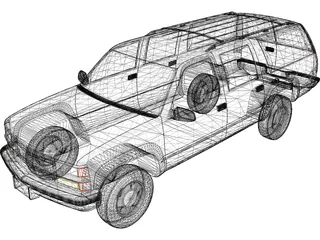Chevrolet Suburban (1999) 3D Model preview