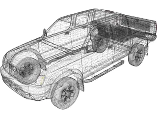 Nissan Frontier (1999) 3D Model preview