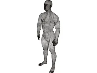 Muscle Man 3D Model preview