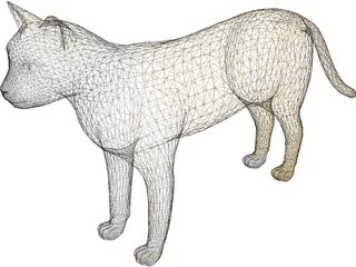 Cat 3D Model preview
