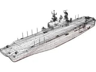 LHA-2 Saipan 3D Model preview