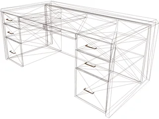Desk 3D Model preview
