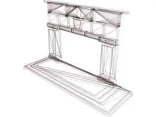Fireplace 3D Model preview