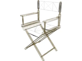Chair Directors 3D Model preview