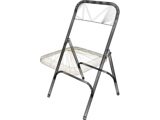 Chair Folding 3D Model preview