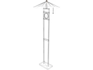 Lamp Floor 3D Model preview