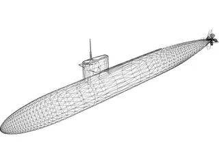 Los Angeles Class Attack 3D Model preview
