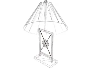 Lamp Table 3D Model preview