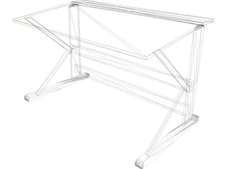 Desk 3D Model preview
