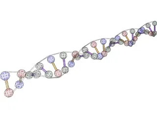 DNA Strand 3D Model preview