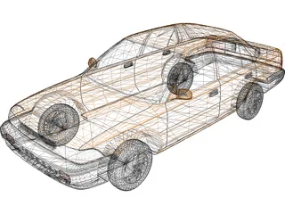 Toyota Corolla (1990) 3D Model preview