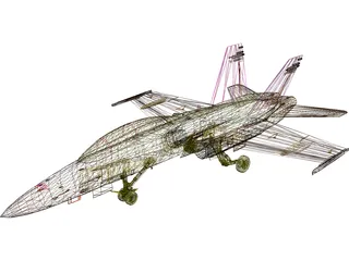 F-18D 3D Model preview