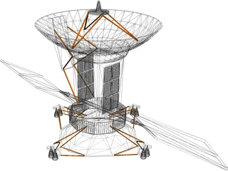 Magellan Satellite 3D Model preview
