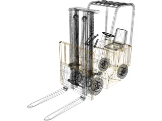 Forklift Yale Yard 3D Model preview
