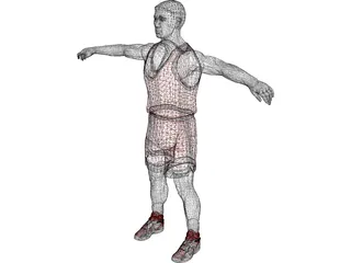 Basketball Player 3D Model preview
