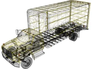 Moving Truck (1993) 3D Model preview