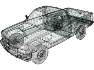 Chevrolet Full-Size Pickup (1994) 3D Model preview