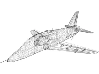 British Aerospace BAe Hawk MK-1A 3D Model preview