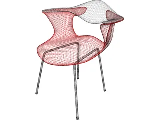 Chair Bluebelle Plastic 3D Model preview