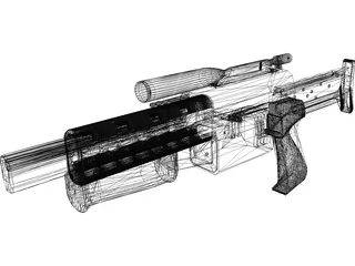 Rifle 3D Model preview