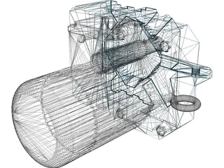 Eletronic Engine 3D Model preview
