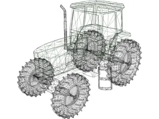 Tractor 3D Model preview