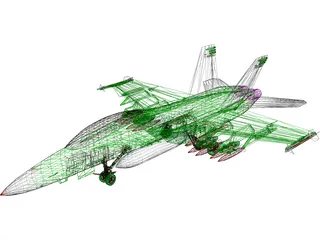 F-18F 3D Model preview