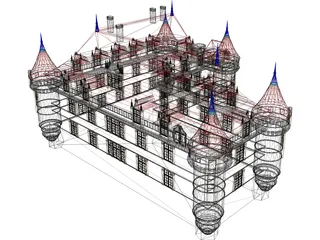 Castle French 3D Model preview