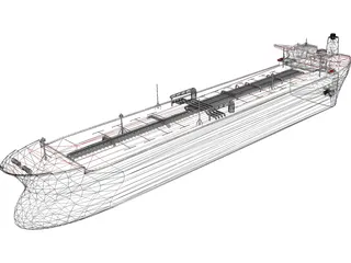 Oil Tanker 3D Model preview