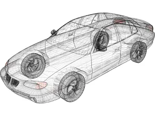 Pontiac Grand Am (1996) 3D Model preview