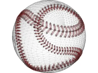 Baseball 3D Model preview