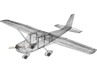 Cessna 172 3D Model preview