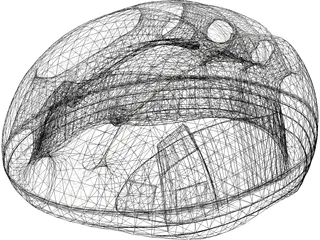 Helmet Bike 3D Model preview