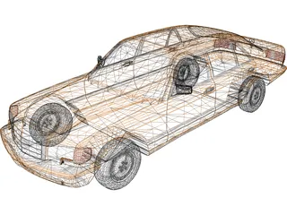 Mercedes-Benz SEL (1990) 3D Model preview