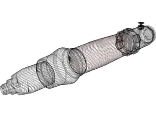 Desoutter Air Tool (S4Q-1100) 3D Model preview