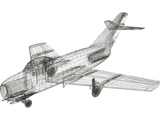 MiG-15 3D Model preview