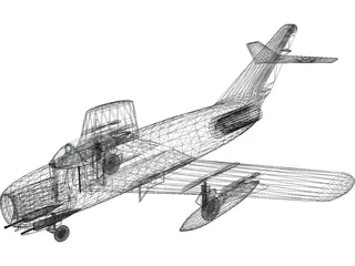 MiG-17 3D Model preview