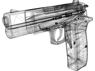 Pistol 3D Model preview