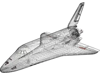 Space Shuttle Buran Russian 3D Model preview