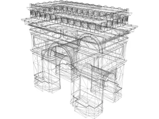 Arc of Triumf Paris 3D Model preview