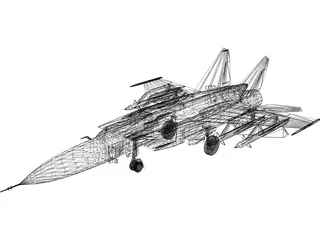 MiG-25 3D Model preview