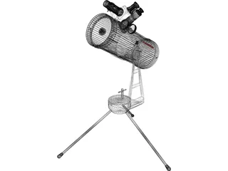 Telescope 3D Model preview