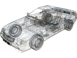 Mercedes-Benz 600 SL 3D Model preview