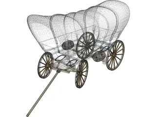 Conestoga Coach 3D Model preview