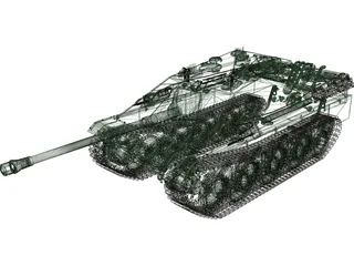 Jagd Panzer 3D Model preview