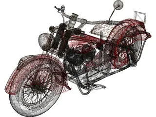Indian Chief 348 3D Model preview
