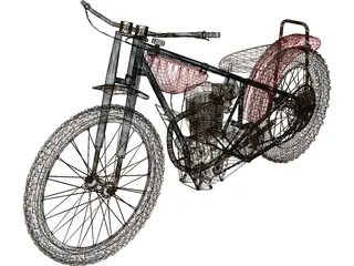 Jawa 500 PT 3D Model preview