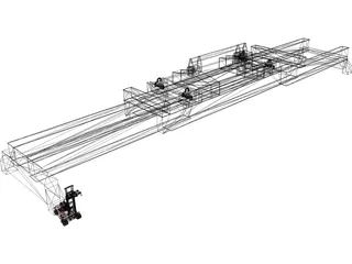 Container Loader 3D Model preview