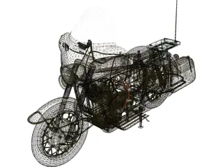 Moto Guzzi 700cc 3D Model preview