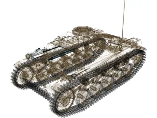 Panzer II 3D Model preview